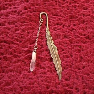 Clear quartz bookmark